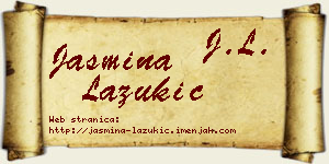 Jasmina Lazukić vizit kartica